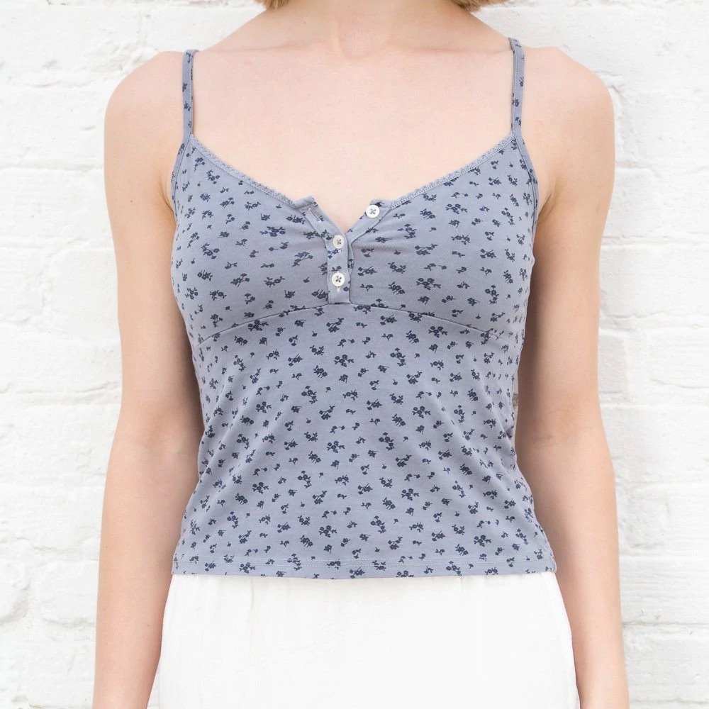 Flowery tank top from Brandy Melville. Never worn!